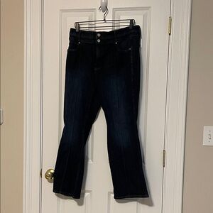 White House Black Market Dark Flare Jeans